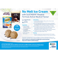 PREPARING NO MELT ICE CREAM WITH SUSTAGEN